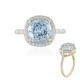 Anello in oro con Acquamarina Brasiliana (SUHANA)