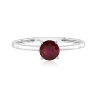 Anello in platino con Rubino del Madagascar