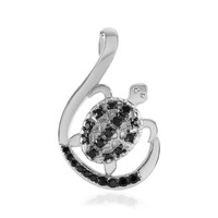 Ciondolo in argento con Spinello Nero