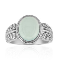Anello in argento con Calcedonio Acqua