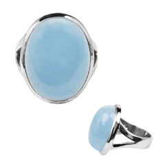 Anello in argento con Acquamarina