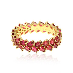 Anello in oro con Spinello Rosso della Birmania (de Melo)