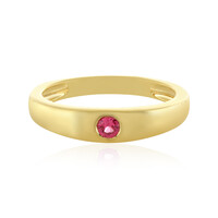 Anello in argento con Spinello Rosa
