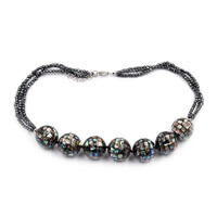 Collana in argento con Ematite Nera