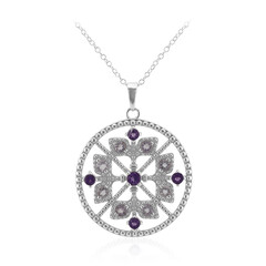 Collana in argento con Ametista Zambiana