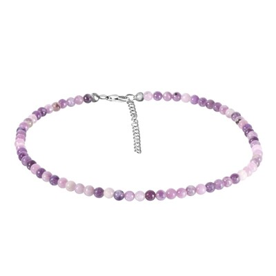 Collana in argento con Lepidolite