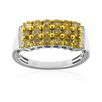 Anello in oro con Diamante Arancione SI2 (CIRARI)