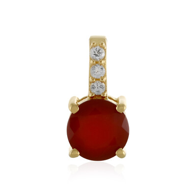 Ciondolo in argento con Onice Rossa