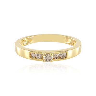 Anello in argento con Diamante Cioccolato I2