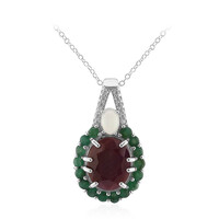 Collana in argento con Rubino