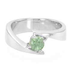 Anello in argento con Cianite Menta
