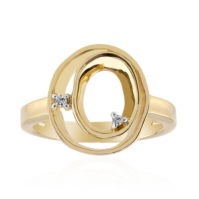 Anello in argento con Diamante SI1 (G) (Annette)