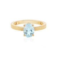 Anello in argento con Topazio Blu Cielo