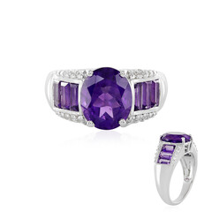 Anello in argento con Ametista Siberiana