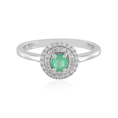 Anello in argento con Smeraldo Colombiano