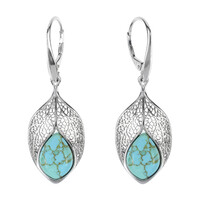 Orecchini in argento con Turchese