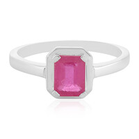Anello in argento con Zaffiro Rosa del Madagascar