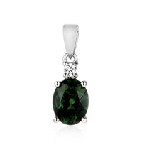 Ciondolo in argento con Apatite Cromo
