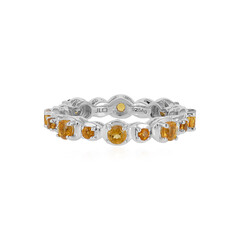 Anello in argento con Citrino