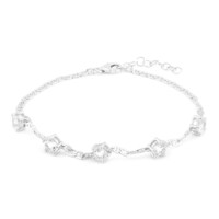 Bracciale in argento con Topazio Bianco