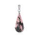 Ciondolo in argento con Rodonite Sulavesi (Bali Barong)
