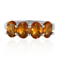 Anello in argento con Citrino Madeira