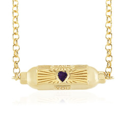 Collana in argento con Ametista Zambiana