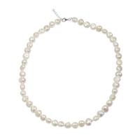 Collana in argento con Perla di Acqua Dolce (TPC)