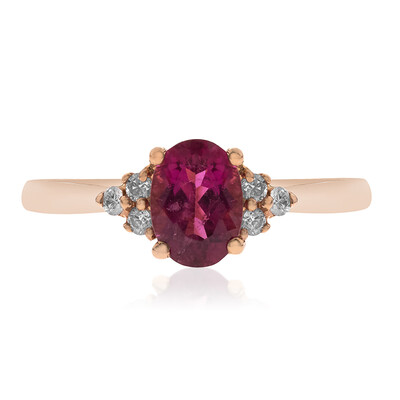 Anello in oro con Rubellite