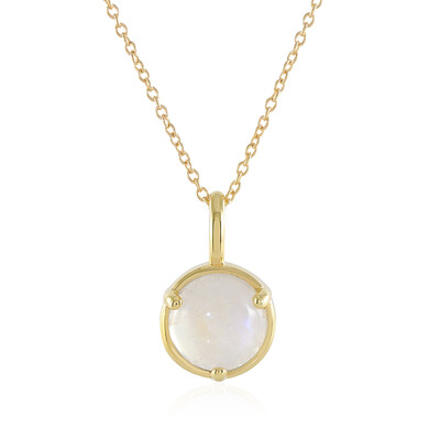 Collana in argento con Pietra di Luna Arcobaleno