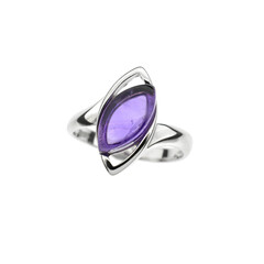 Anello in argento con Ametista
