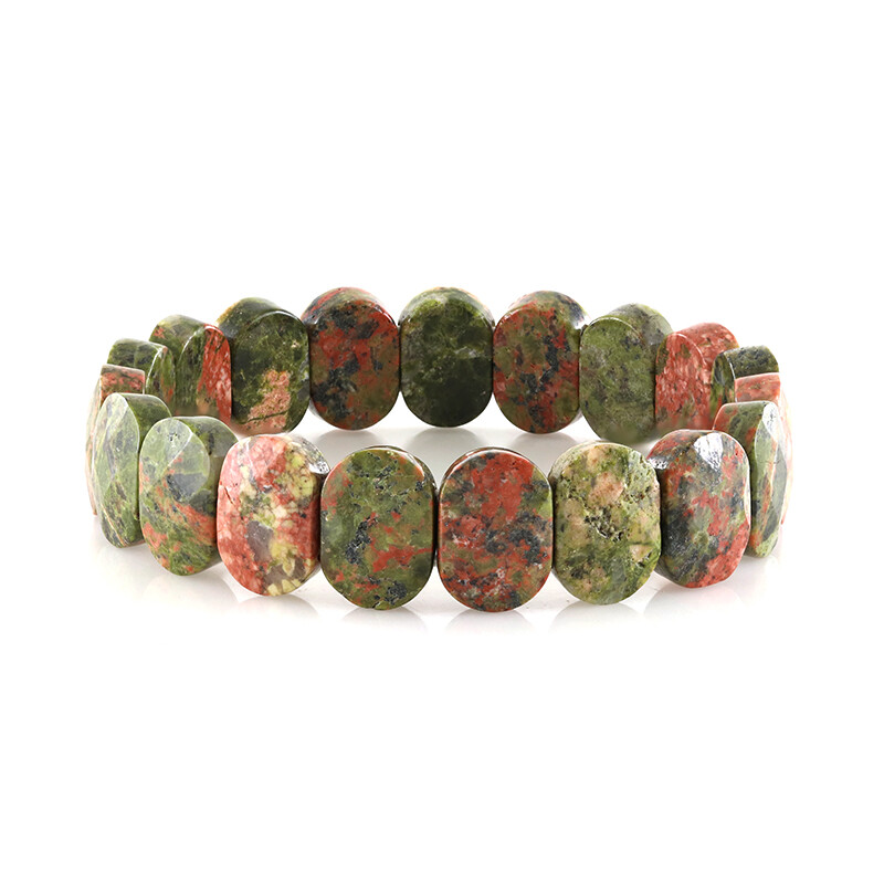 Bracciale unisex Buddha pietre vere naturali mm.8 (EMATITE