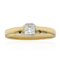 Anello in oro con Diamante IF (D)
