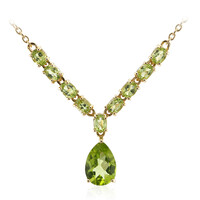 Collana in argento con Peridoto della Birmania