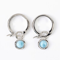 Orecchini in argento con Larimar