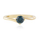 Anello in oro con Diamante Blu I2