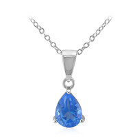 Collana in argento con Topazio Blu Indaco