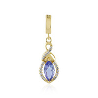 Ciondolo in oro con Tanzanite (non riscaldata)