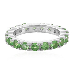 Anello in argento con Tsavorite
