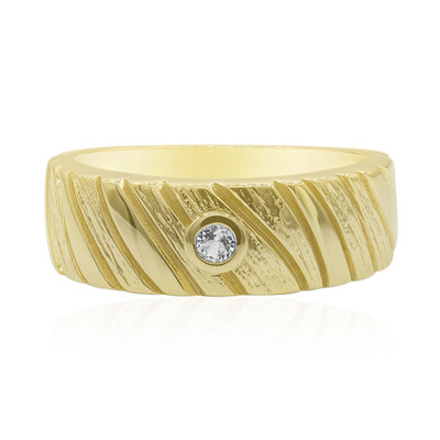 Anello in argento con Topazio Bianco