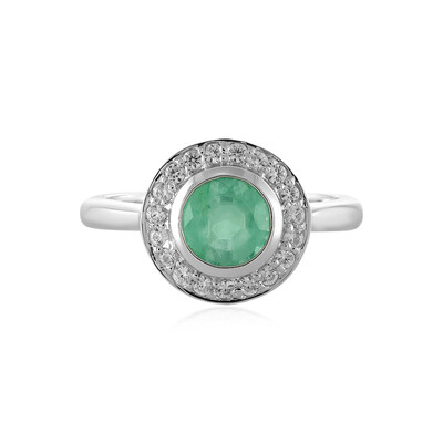 Anello in argento con Smeraldo Russo