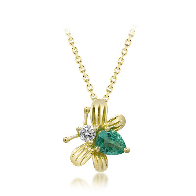 Collana in oro con Smeraldo Zambia AAA (CIRARI)