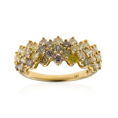 Anello in oro con Diamante Fancy SI2 (CIRARI)