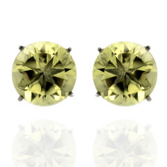 Orecchini in argento con Quarzo Ouro Verde