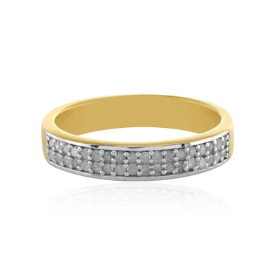 Anello in argento con Diamante I4 (J)