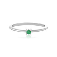Anello in argento con Smeraldo Colombiano