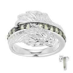Anello in argento con Peridoto (Adela Silber)