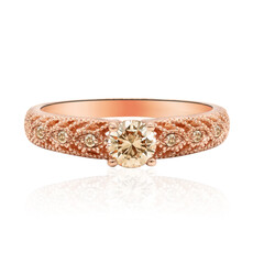 Anello in oro con Diamante Rose de France SI1 di Argyle