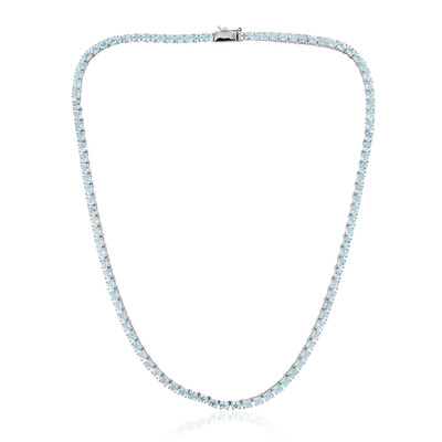 Collana in argento con Topazio Blu Cielo