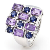 Anello in argento con Ametista